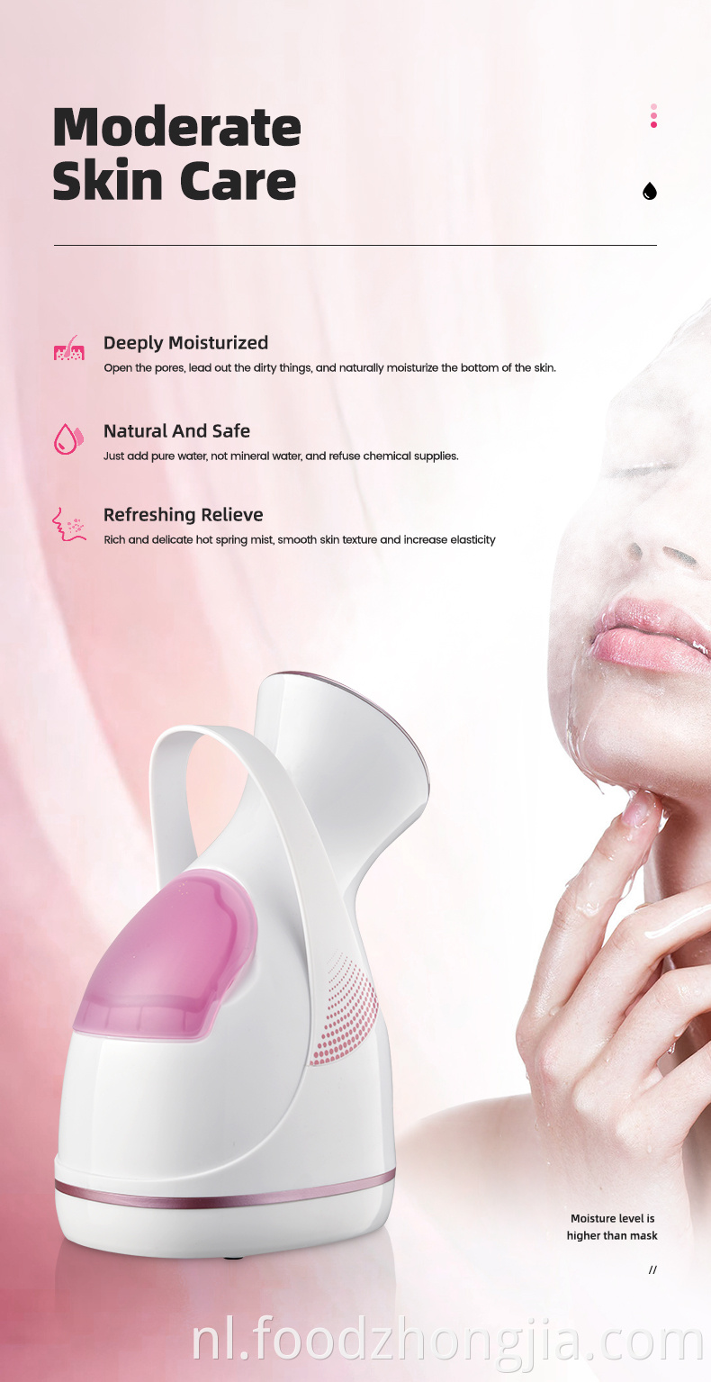 Professionele mini elektrisch huis hete mist nano spray spa sauna stoomboot voor gezichtsbehandeling